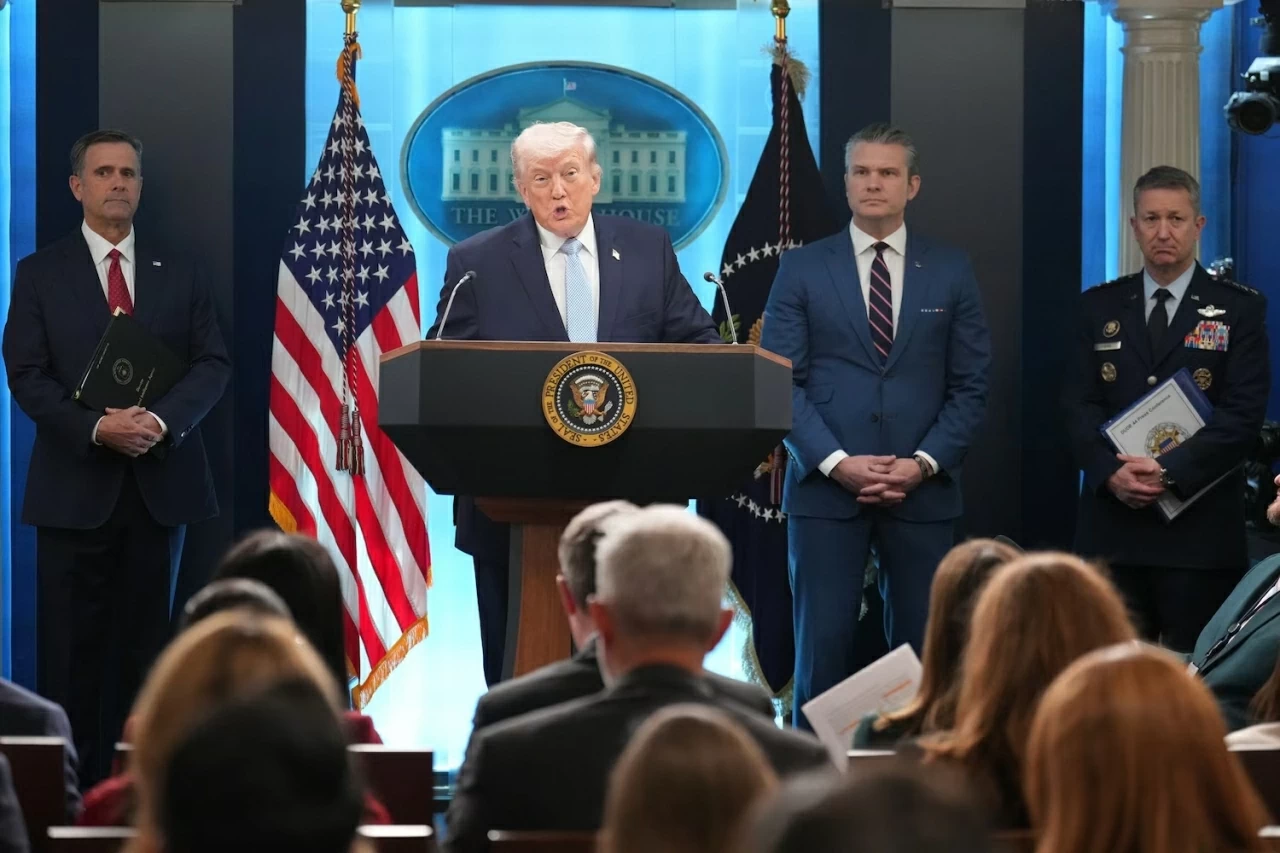 Tổng thống Mỹ Donald Trump phát biểu tại Nhà Trắng ngày 6/4. (Nguồn: ABC News)