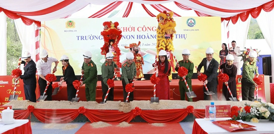 T&T Group và SHB đồng hành cùng Bộ Công an xây dựng Trường mầm non Hoàng Văn Thụ tại Lạng Sơn