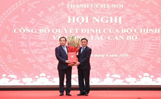 Bộ Chính trị phân công, chỉ định đồng chí Trần Đức Thắng giữ chức Bí thư Thành ủy Hà Nội