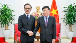 Ủy viên Trung ương Đảng, Thứ trưởng Ngoại giao Nguyễn Mạnh Cường tiếp nguyên Bộ trưởng Ngoại giao Indonesia