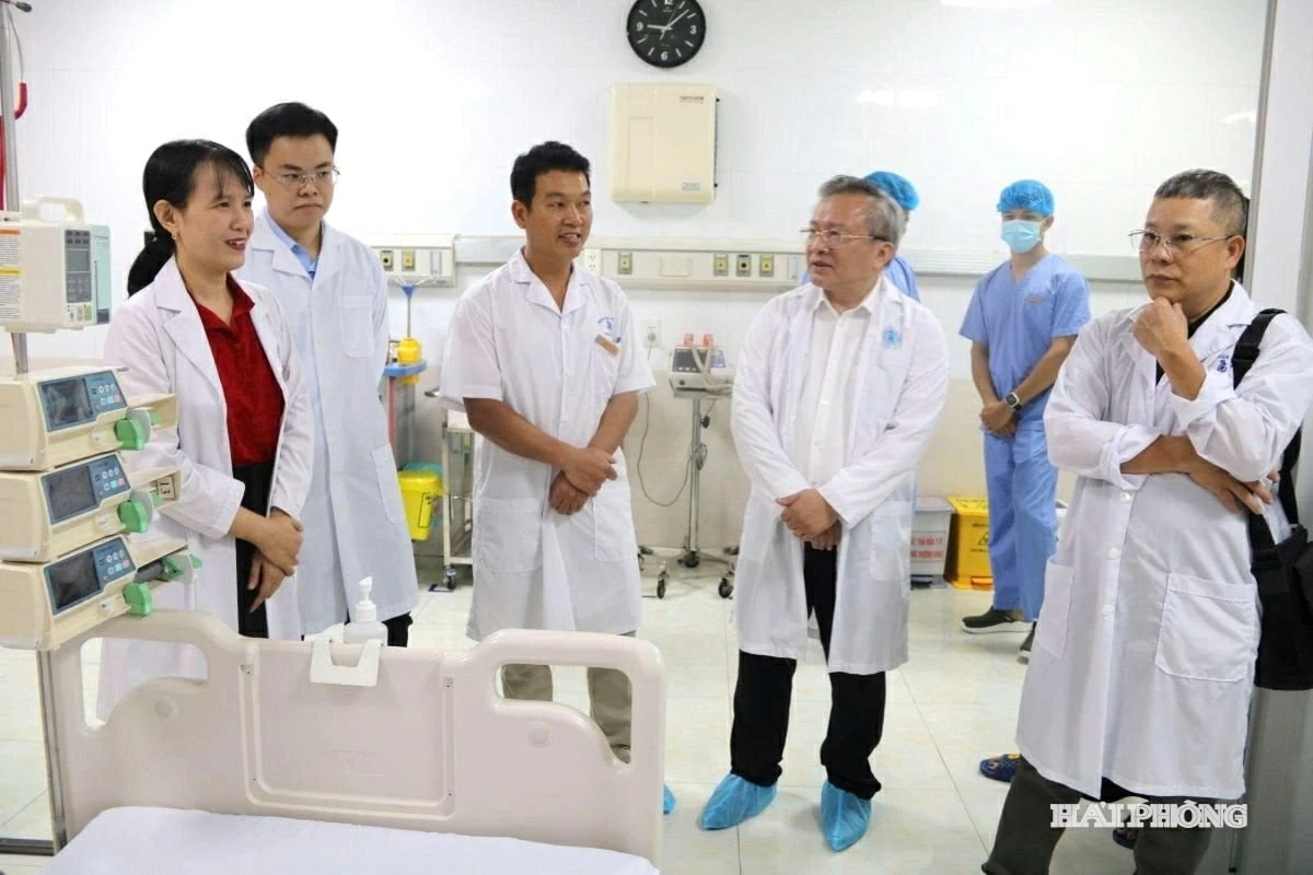 Bộ Y tế đánh giá Bệnh viện Nhi Hải Phòng đủ điều kiện triển khai kỹ thuật tim phổi nhân tạo (ECMO) theo quy định. (Nguồn: Báo Hải Phòng)