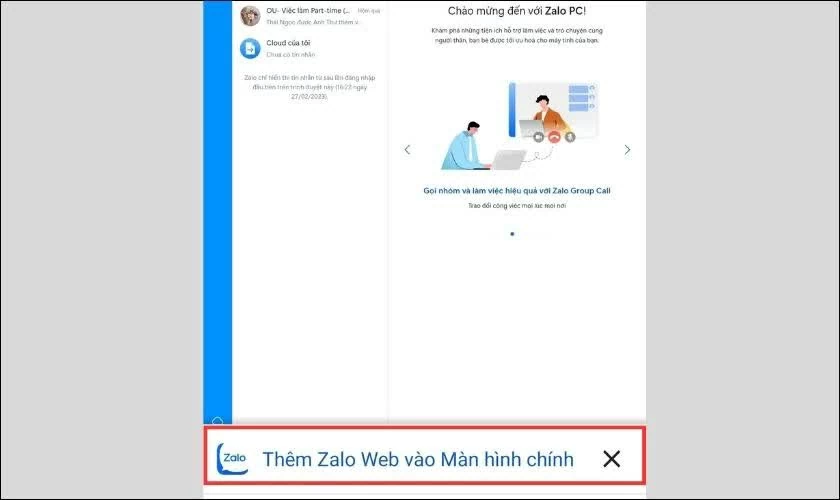 Sau khi xác minh thành công, bạn có thể sử dụng Zalo. Sau khi xác minh thành công, bạn có thể sử dụng Zalo.