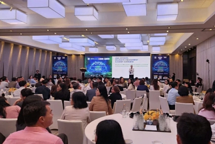 Diễn đàn Vietnam Supply Chain Network 2026 do Vietnam Supply Chain Network tổ chức ngày 22/3, thu hút đông đảo người tham dự. (Ảnh: Thành Nam)