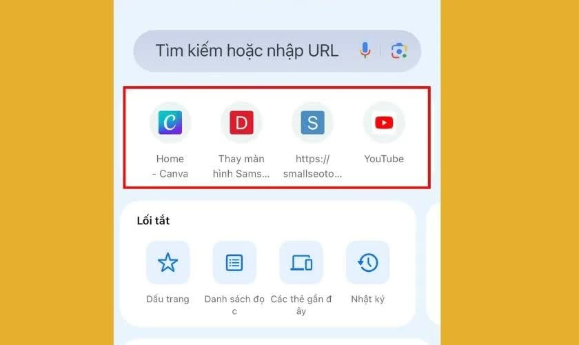 Mở Chrome, truy cập vào một trang web bất kỳ.