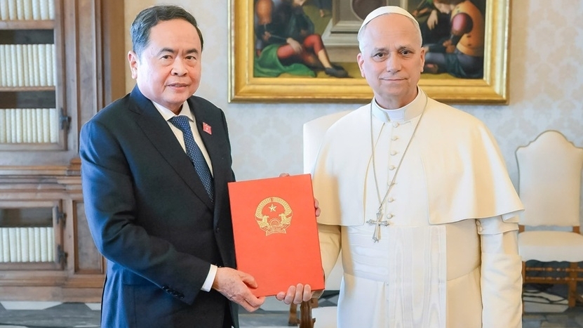 Chủ tịch Quốc hội Trần Thanh Mẫn hội kiến Giáo hoàng Leo XIV