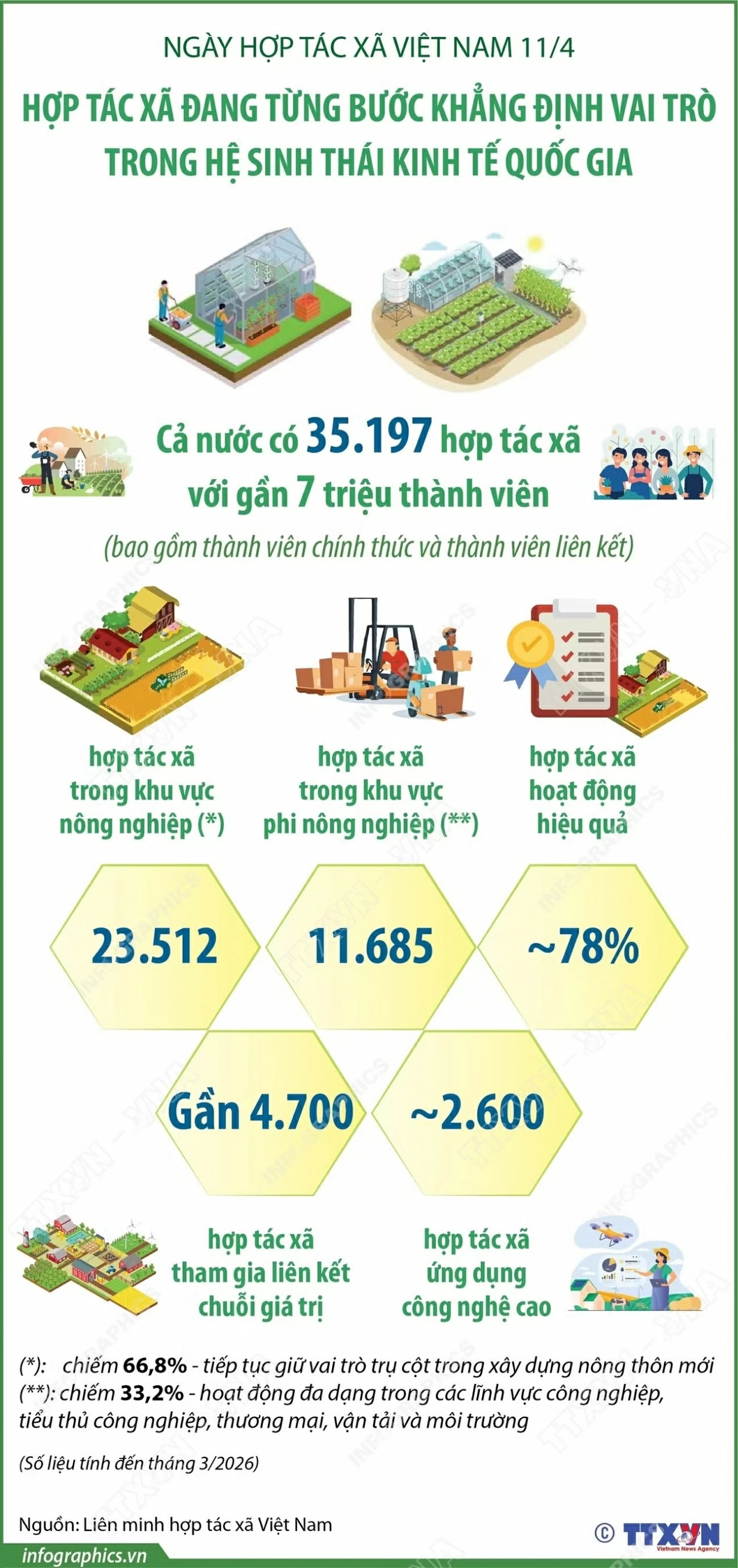 Hợp tác xã đang từng bước khẳng định vai trò trong hệ sinh thái kinh tế quốc gia Hợp tác xã đang từng bước khẳng định vai trò trong hệ sinh thái kinh tế quốc gia
