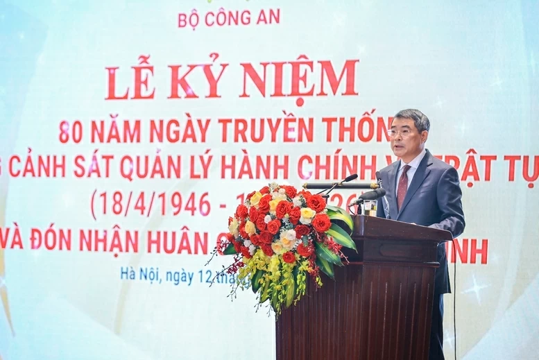 Thủ tướng Lê Minh Hưng phát biểu tại Lễ kỷ niệm. (Nguồn: VGP)