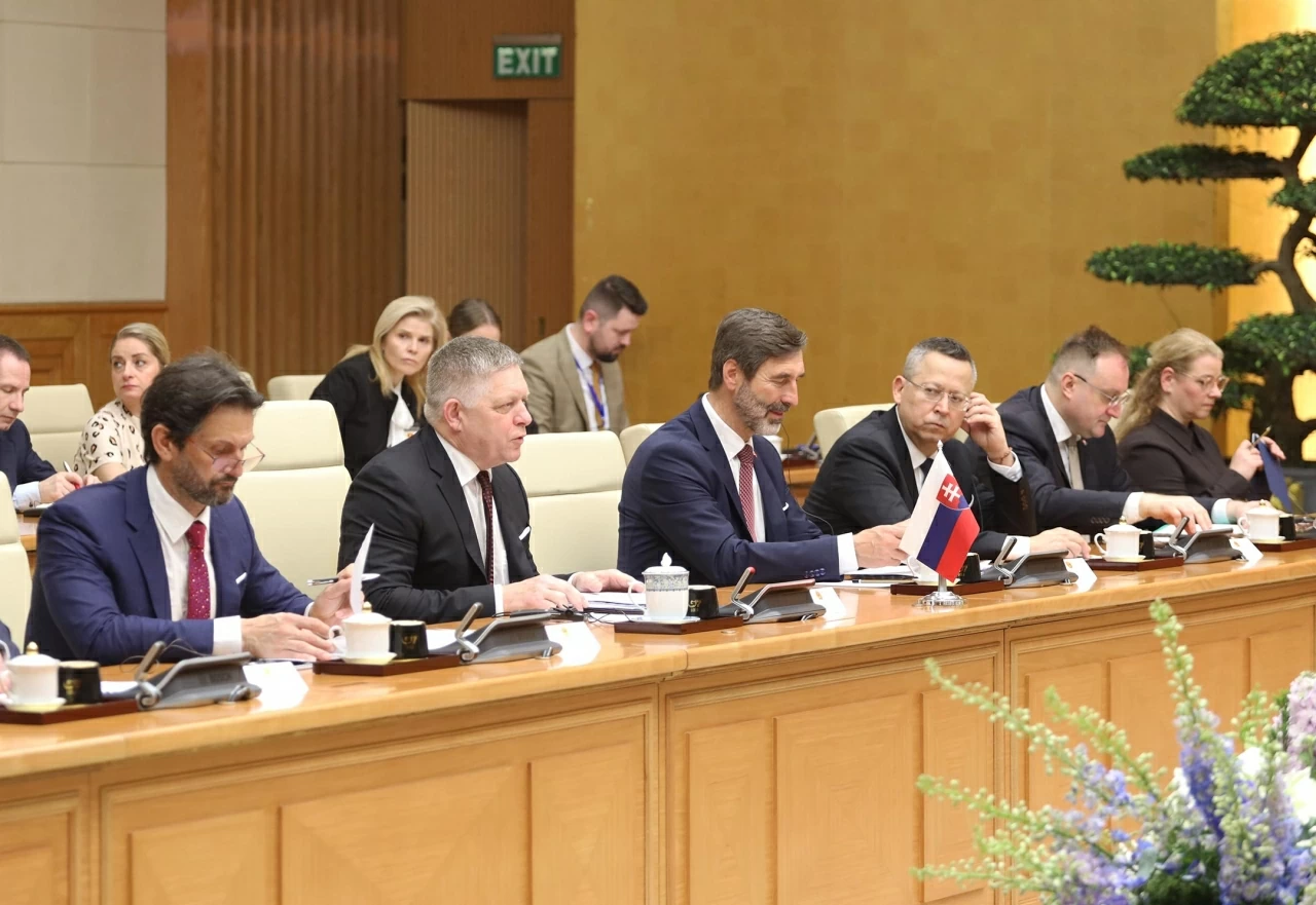 Đây là chuyến thăm chính thức Việt Nam lần thứ ba sau các chuyến thăm năm 2008 và 2016 của Thủ tướng Fico với tư cách là người đứng đầu chính phủ Slovakia. (Ảnh: Thành Long)