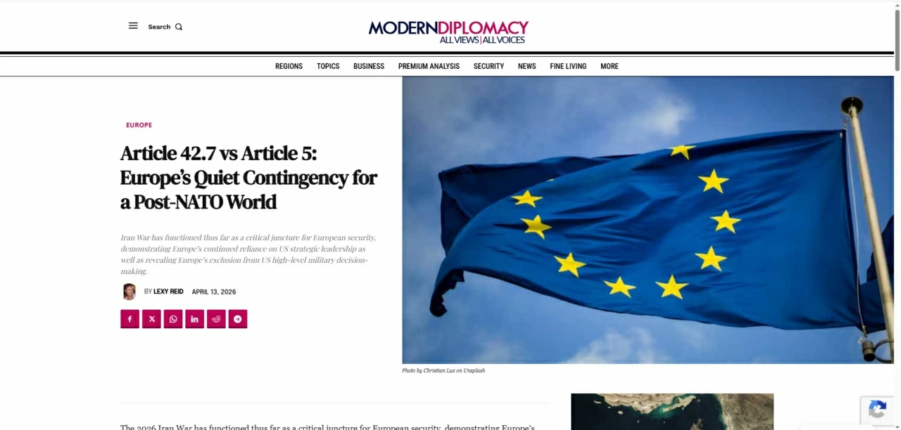 Kế hoạch dự phòng thầm lặng của châu Âu cho một thế giới hậu NATO Kế hoạch dự phòng thầm lặng của châu Âu cho một thế giới hậu NATO