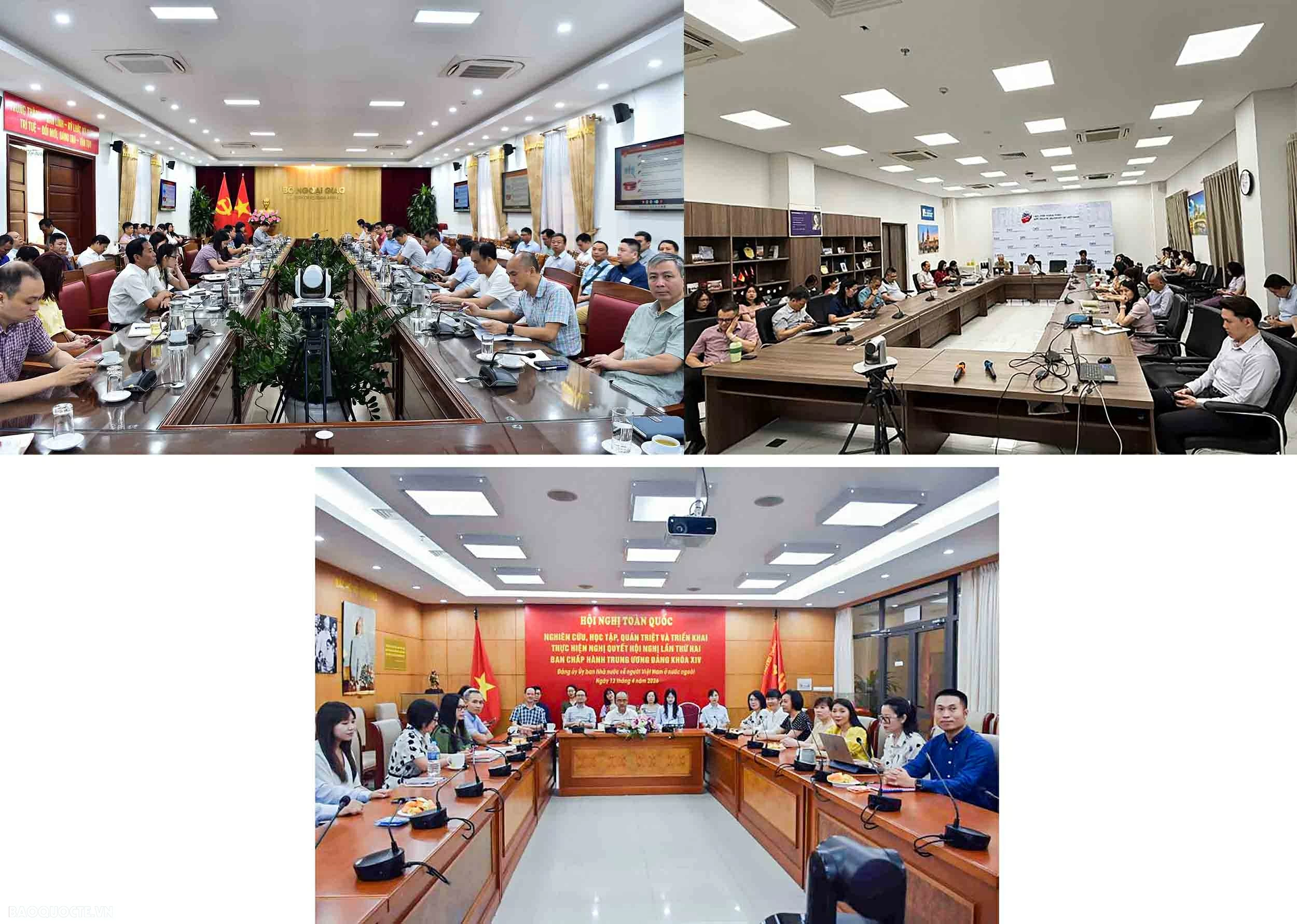 Hội nghị quán triệt, triển khai Nghị quyết Hội nghị lần thứ hai Ban Chấp hành Trung ương Đảng khóa XIV Bộ Ngoại giao tham dự Hội nghị toàn quốc quán triệt và triển khai Nghị quyết Trung ương 2 khóa XIV