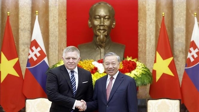 Tổng Bí thư, Chủ tịch nước Tô Lâm tiếp Thủ tướng Slovakia Robert Fico