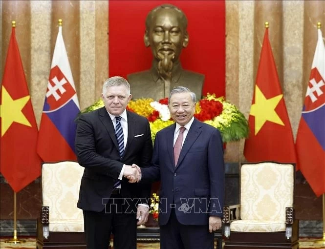 Tổng Bí thư, Chủ tịch nước Tô Lâm tiếp Thủ tướng Slovakia Robert Fico