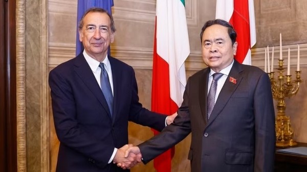 Chủ tịch Quốc hội Trần Thanh Mẫn tiếp Thị trưởng Thành phố Milan Giuseppe Sala (Italy)