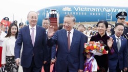 Tổng Bí thư, Chủ tịch nước Tô Lâm và phu nhân bắt đầu chuyến thăm cấp Nhà nước đến Trung Quốc