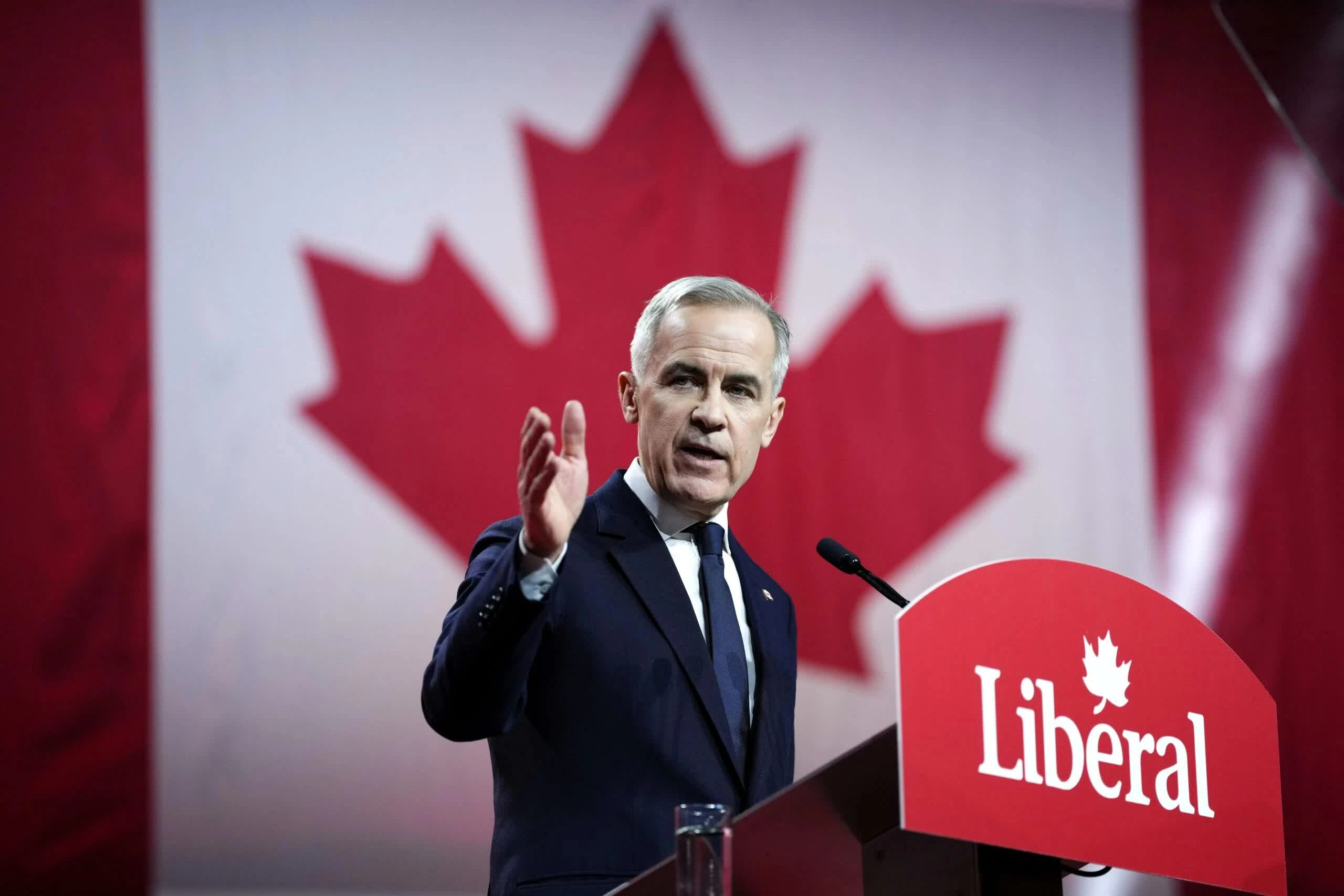 Mark Carney phát biểu sau khi đảng Tự do giành thế đa số tại Quốc hội Canada, củng cố vị thế cầm quyền của ông trước những thách thức kinh tế và thương mại. (Nguồn: Atlantic Council) Mark Carney phát biểu sau khi đảng Tự do giành thế đa số tại Quốc hội Canada, củng cố vị thế cầm quyền của ông trước những thách thức kinh tế và thương mại. (Nguồn: Atlantic Council)