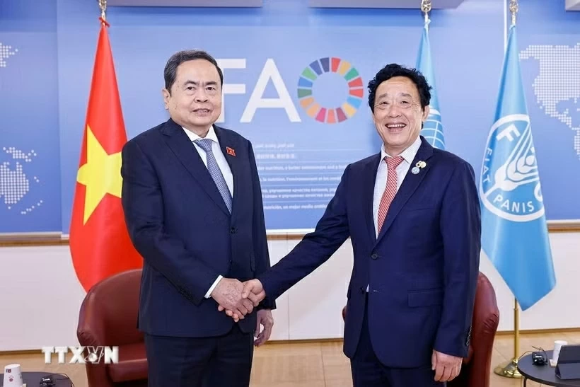 Chủ tịch Quốc hội Trần Thanh Mẫn gặp Tổng Giám đốc FAO