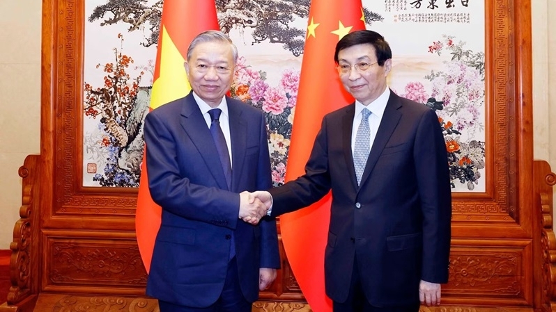 Tổng Bí thư, Chủ tịch nước Tô Lâm hội kiến Chủ tịch Chính hiệp toàn quốc Trung Quốc Vương Hộ Ninh