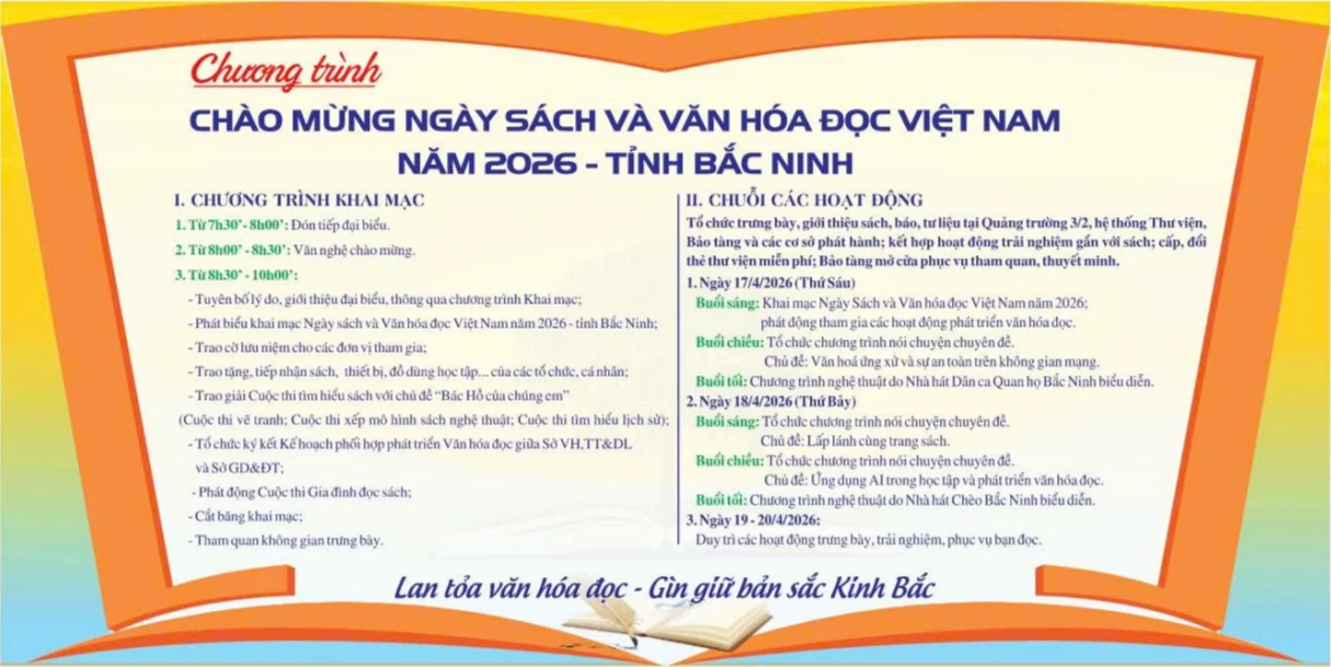 Lan tỏa văn hóa đọc - Gìn giữ bản sắc Kinh Bắc, phát triển con người Bắc Ninh