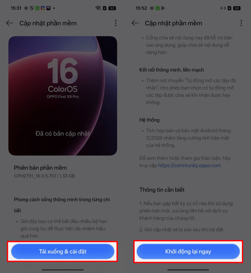 Đợi quá trình cập nhật hoàn tất. Đợi quá trình cập nhật hoàn tất.