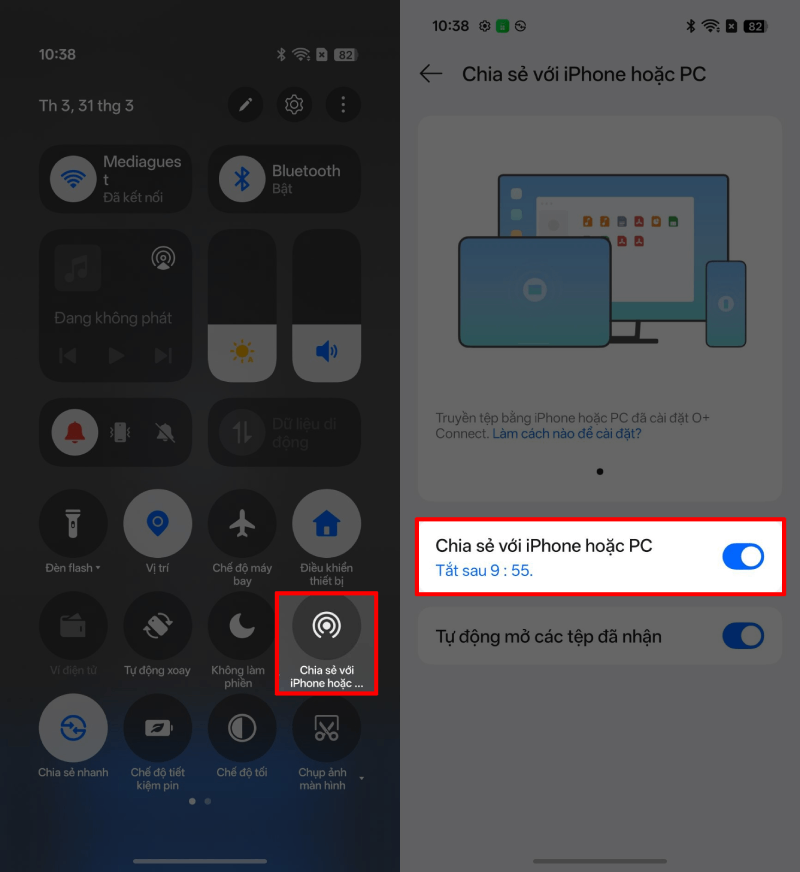Vuốt thanh trạng thái từ trên xuống. Vuốt thanh trạng thái từ trên xuống.