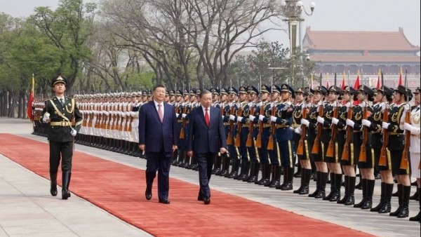 Toàn cảnh Lễ đón trọng thể Tổng Bí thư, Chủ tịch nước Tô Lâm thăm cấp Nhà nước đến Trung Quốc