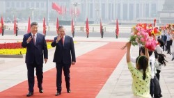 Toàn cảnh Lễ đón trọng thể Tổng Bí thư, Chủ tịch nước Tô Lâm thăm cấp Nhà nước đến Trung Quốc