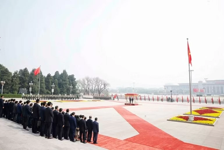 Toàn cảnh Lễ đón Tổng Bí thư, Chủ tịch nước Tô Lâm thăm cấp Nhà nước đến Trung Quốc Toàn cảnh Lễ đón Tổng Bí thư, Chủ tịch nước Tô Lâm thăm cấp Nhà nước đến Trung Quốc