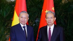 Tổng Bí thư, Chủ tịch nước Tô Lâm hội kiến Ủy viên trưởng Nhân đại toàn quốc Trung Quốc Triệu Lạc Tế