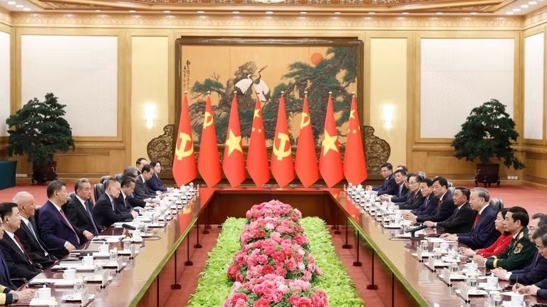 Tổng Bí thư, Chủ tịch nước Tô Lâm hội đàm với Tổng Bí thư, Chủ tịch nước Trung Quốc Tập Cận Bình