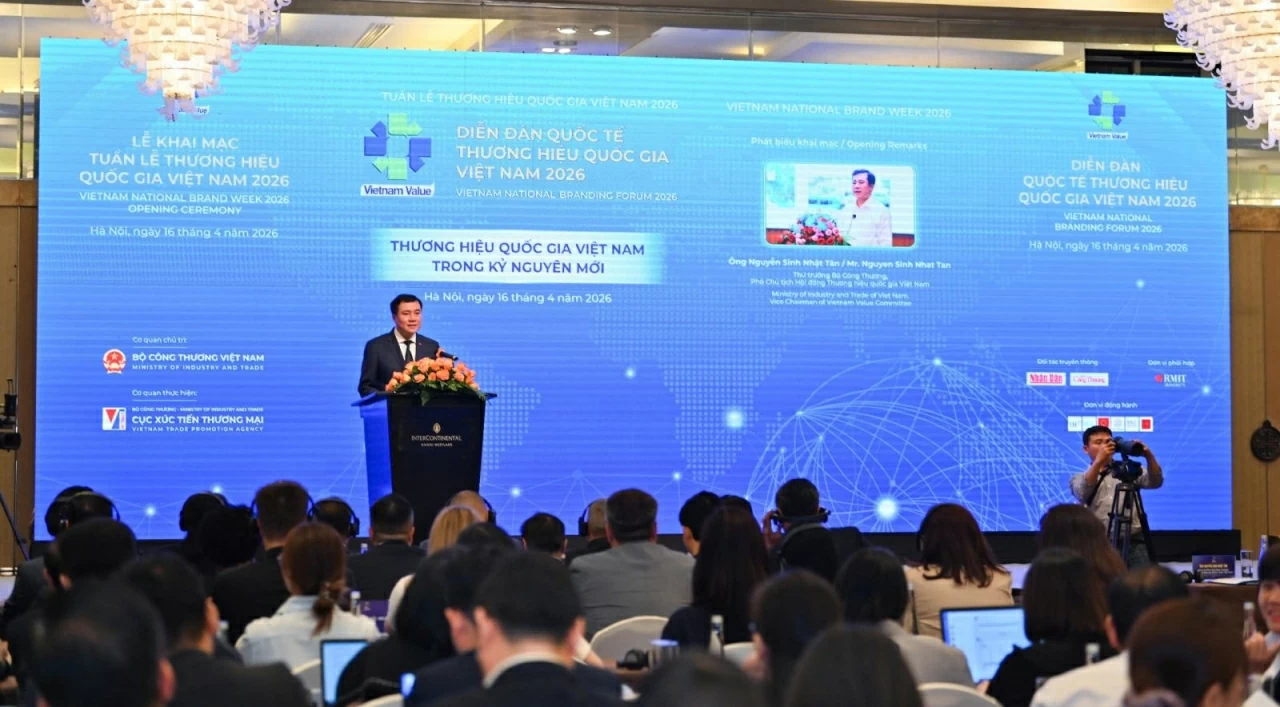 Ch&iacute;nh thức khai mạc Tuần lễ Thương hiệu quốc gia Việt Nam 2026 v&agrave; Diễn đ&agrave;n Thương hiệu quốc gia Việt Nam trong kỷ nguy&ecirc;n mới