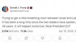 Tổng thống Donald Trump: Lebanon và Israel sắp đối thoại lần đầu tiên sau nhiều thập kỷ