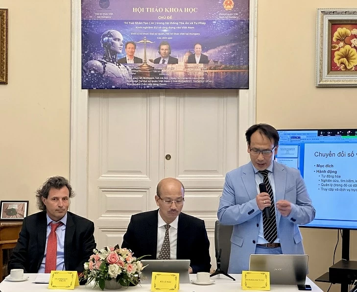 Thúc đẩy hợp tác nghiên cứu, ứng dụng trí tuệ nhân tạo trong lĩnh vực tư pháp Thúc đẩy hợp tác nghiên cứu, ứng dụng trí tuệ nhân tạo trong lĩnh vực tư pháp