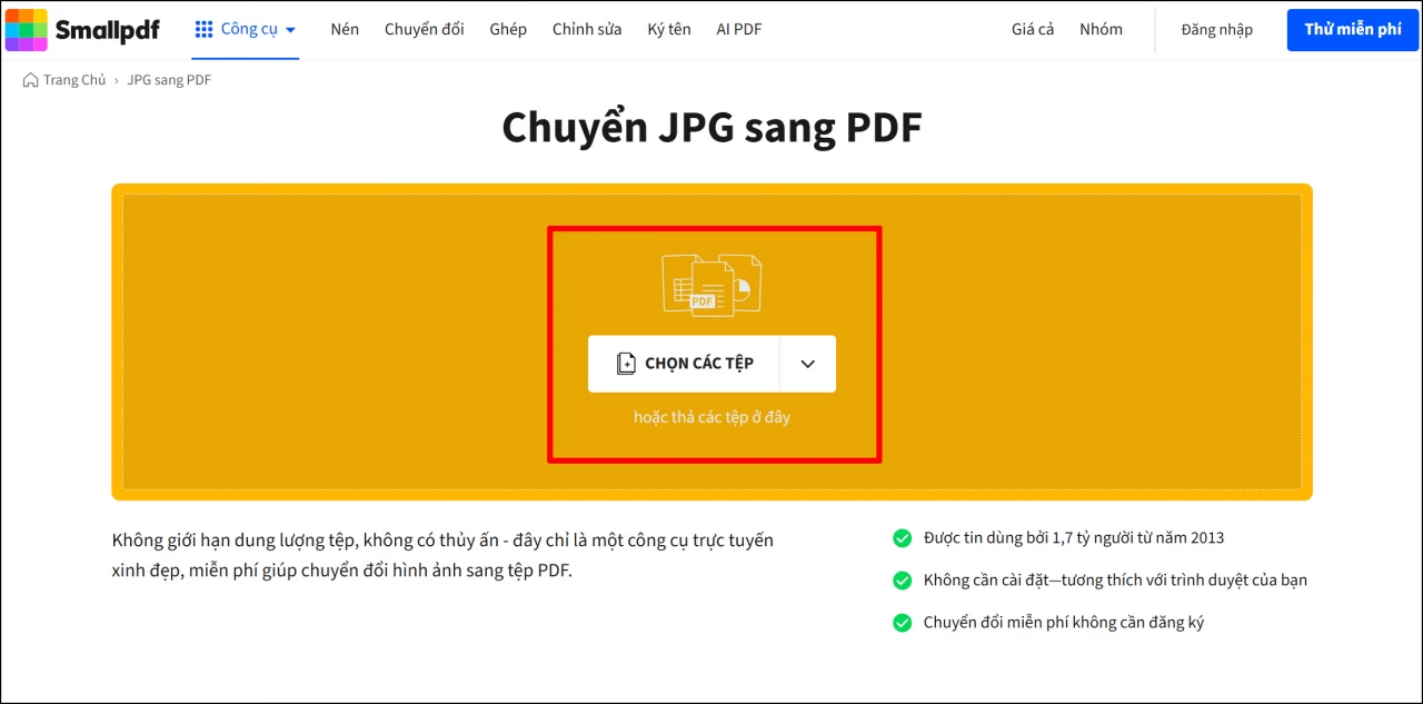 Truy cập vào một trong các website hỗ trợ chuyển ảnh sang Word. Truy cập vào một trong các website hỗ trợ chuyển ảnh sang Word.