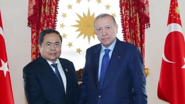 Chủ tịch Quốc hội Trần Thanh Mẫn hội kiến Tổng thống Thổ Nhĩ Kỳ Recep Tayyip Erdogan