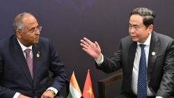 Chủ tịch Quốc hội Trần Thanh Mẫn hội kiến Chủ tịch Quốc hội Bờ Biển Ngà nhân dịp Đại hội đồng IPU-152