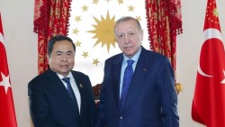 Chủ tịch Quốc hội Trần Thanh Mẫn hội kiến Tổng thống Thổ Nhĩ Kỳ Recep Tayyip Erdogan