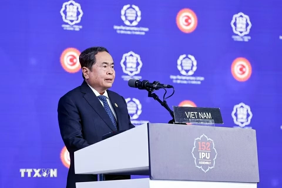Chủ tịch Quốc hội Trần Thanh Mẫn dự và phát biểu tại Phiên thảo luận chung Đại hội đồng IPU-152