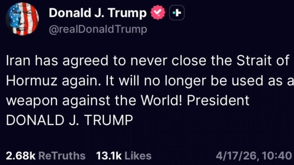 Tổng thống Mỹ: Iran nhất trí 'không bao giờ' phong tỏa lại eo biển Hormuz, NATO 'chỉ là một con hổ giấy'