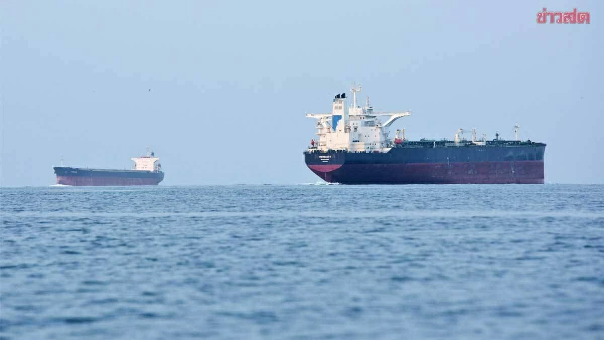 Tàu chở hàng của Tập đoàn Siam Cement (Thái Lan) đã rời khỏi eo biển Hormuz sau nỗ lực ngoại giao của nước này. (Nguồn: Line Today)