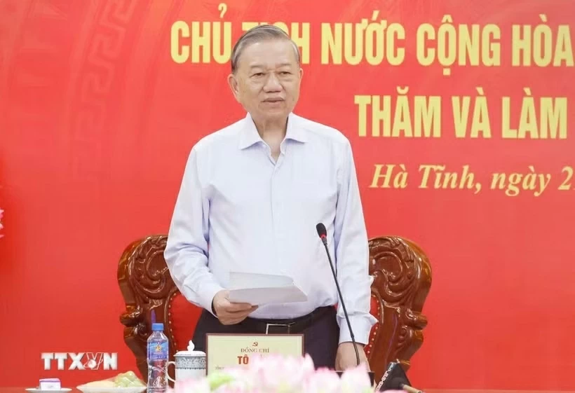 Tổng Bí thư, Chủ tịch nước: Hà Tĩnh khơi dậy khát vọng phát triển, quyết tâm đạt mục tiêu tăng trưởng nhanh, bền vững Tổng Bí thư, Chủ tịch nước: Hà Tĩnh khơi dậy khát vọng phát triển, quyết tâm đạt mục tiêu tăng trưởng nhanh, bền vững