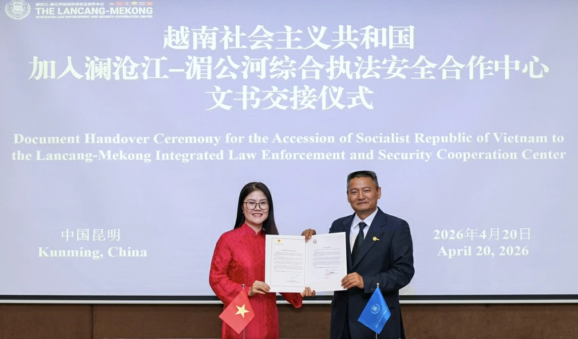 Việt Nam tham gia Trung tâm Hợp tác và Thực thi pháp luật Mekong - Lan Thương