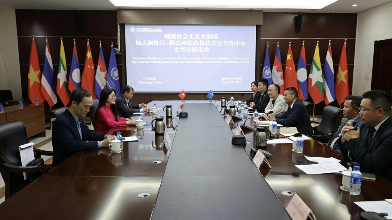 Việt Nam tham gia Trung tâm Hợp tác và Thực thi pháp luật Mekong - Lan Thương