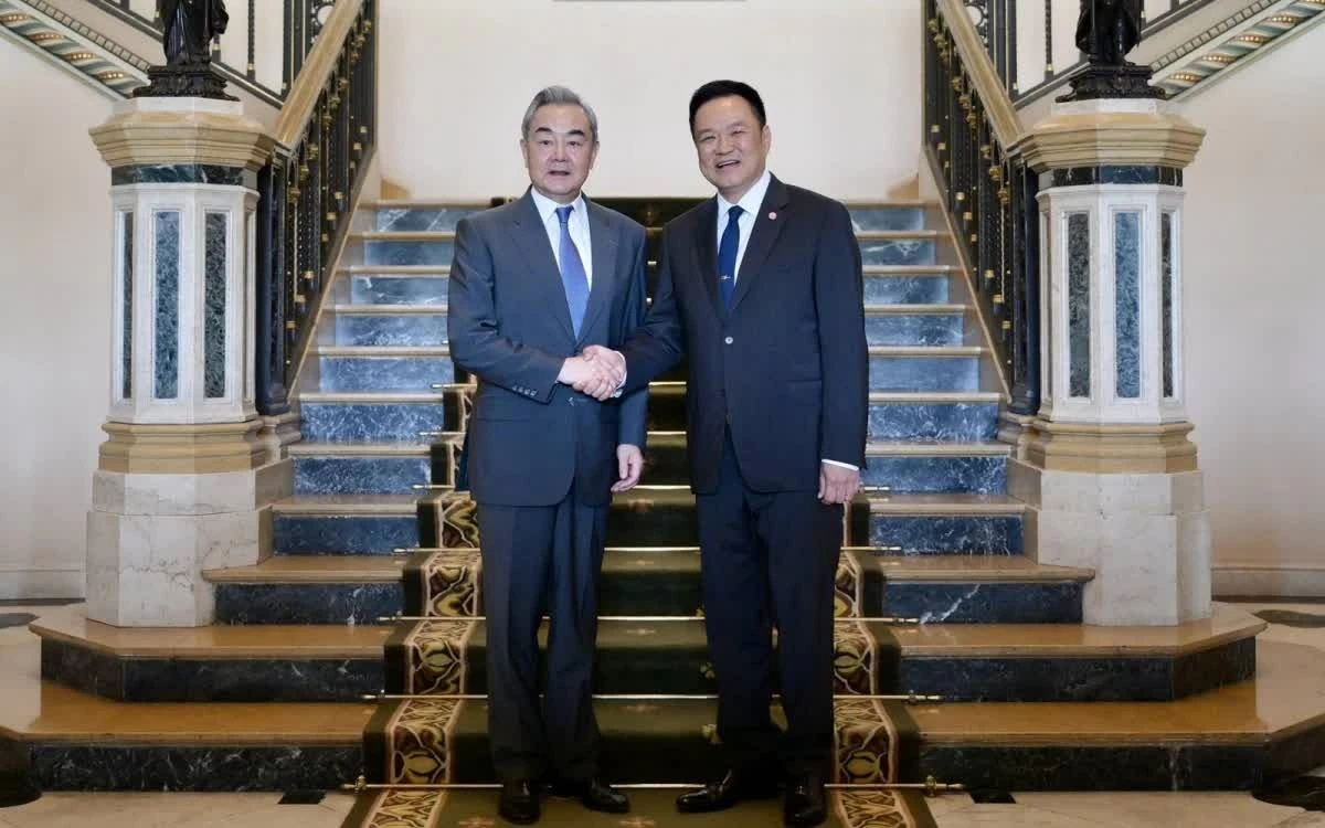 Bộ trưởng Ngoại giao Trung Quốc Vương Nghị có chuyến thăm chính thức tới Thái Lan hôm 24/4/2026. Ảnh: Văn phòng Thủ tướng Thái Lan.