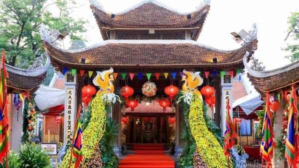 Rực rỡ sắc hoa khai hội Đình-Miếu Tây Tựu năm 2026