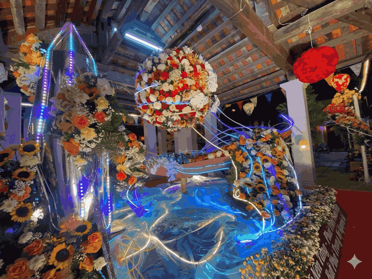 Rực rỡ sắc hoa khai hội đình, miếu Tây Tựu 2026