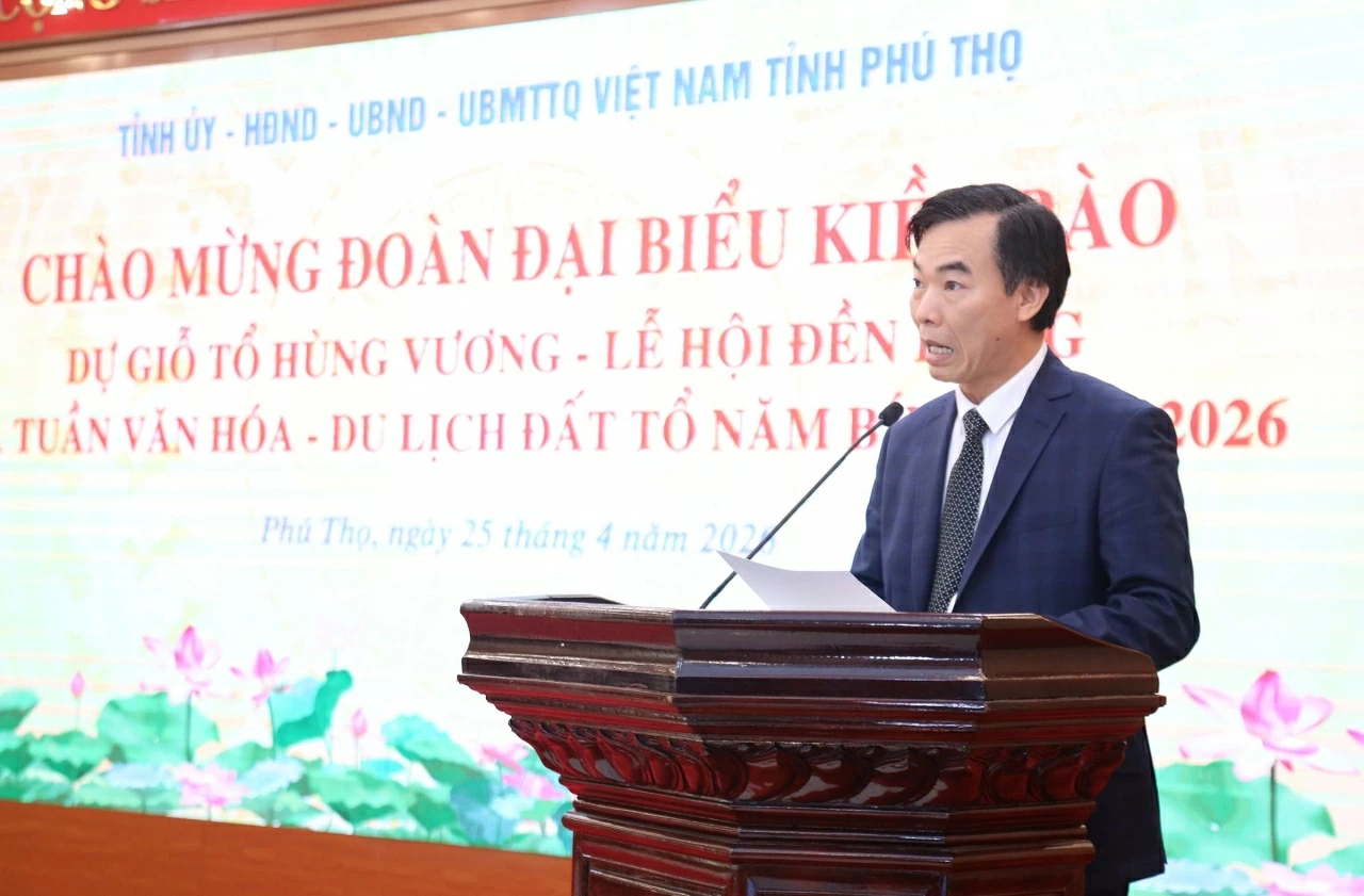 Giám đốc Sở Ngoại vụ Nguyễn Đắc Thủy phát biểu tại buổi làm việc. (Ảnh: Thành Long)