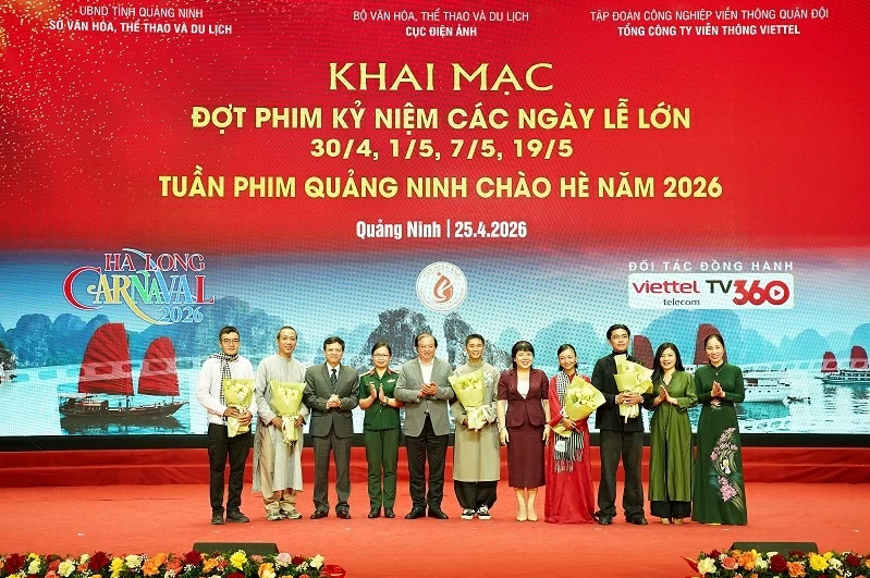 Khai màn Tuần lễ phim kỷ niệm các ngày lễ lớn 2026 tại Quảng Ninh Khai màn Đợt phim kỷ niệm các ngày lễ lớn 2026 tại Quảng Ninh