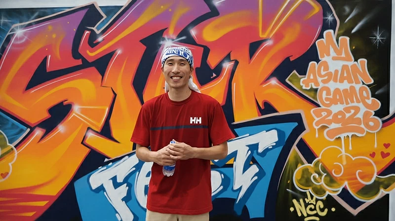 Anh Thanh Tùng chân thành chia sẻ về hành trình gắn bó với hip hop (Ảnh: Trang Anh)