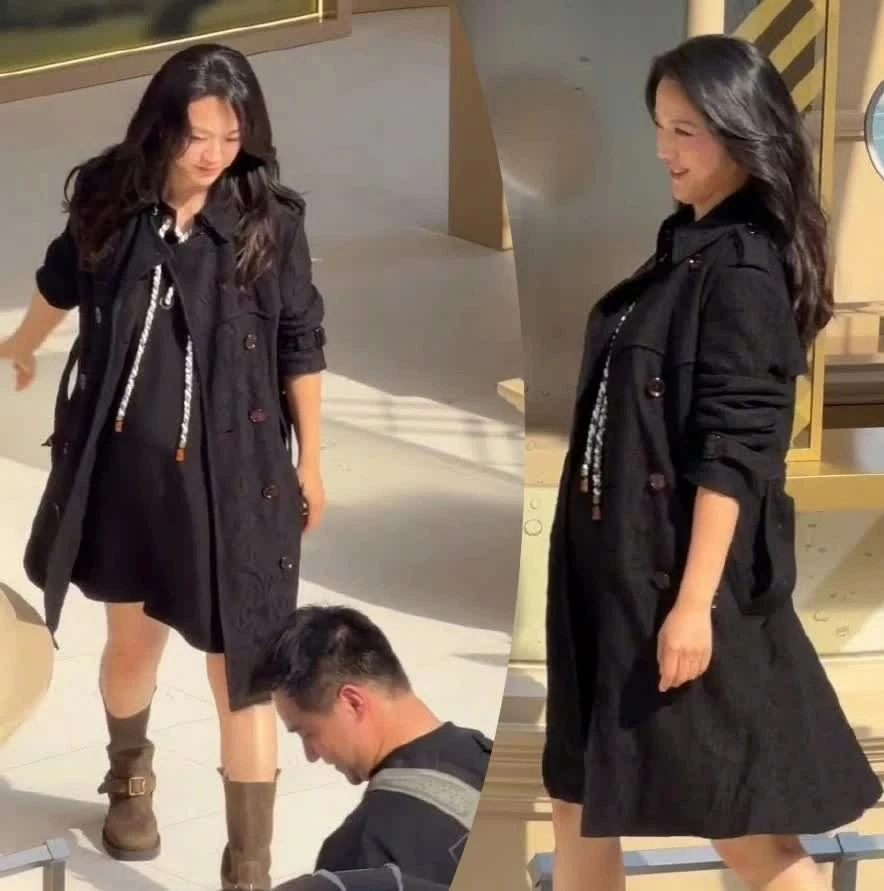 Diễn viên Trung Quốc Thang Duy lộ bụng bầu ở tuổi 46