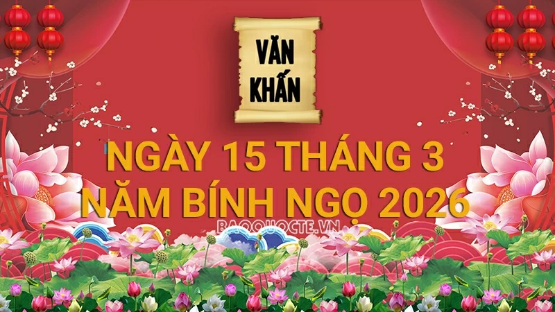 Văn khấn rằm tháng 3 Âm lịch năm Bính Ngọ, bài cúng gia tiên và thổ công mới nhất 2026